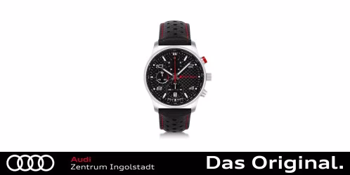 Original Audi Sport Chronograph Carbon, Herren, silber/schwarz 3102200600 Original Audi Sport Chronograph Carbon, Herren, silber/schwarz 3102200600