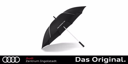 Original quattro Stockschirm / Regenschirm, schwarz/weiß, groß 3122200300
