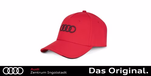 Original Audi Cap / Kappe rot 3132402620