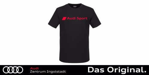 Original Audi Sport T-Shirt, Herren, schwarz L 3132402804