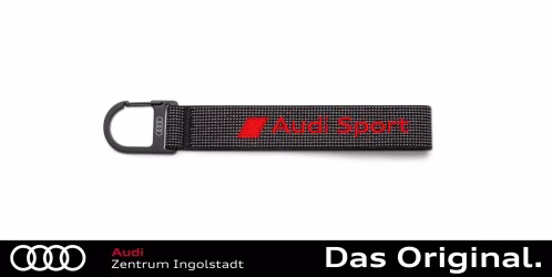 Original Audi Sport Schlüsselanhänger Schlaufe, schwarz 3182400400