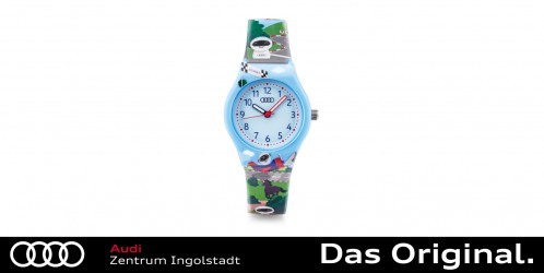 Original Audi Automatikuhr Uhr Limited Edition Armbanduhr Ringe Logo  blau/schwarz 3102100200