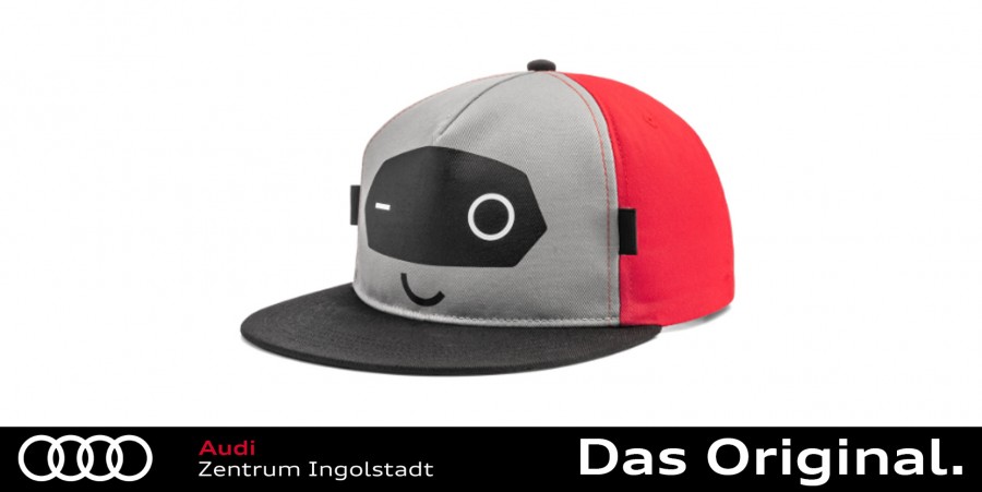 Original Audi Cap / Kappe ADUI, Kinder, grau/rot 3202000700 - Shop