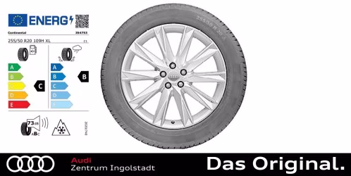 Original Audi e-tron/e-tron Sportback/Q8 e-tron/Q8 Sportback e-tron 10-Speichen-Lamina Winterkomplettradsatz 20 Zoll ContiWinterContact TS850P AO 255/50 R20 109H XL Original Audi e-tron/e-tron Sportback/Q8 e-tron/Q8 Sportback e-tron 10-Speichen-Lamina Winterkomplettradsatz 20 Zoll ContiWinterContact TS850P AO 255/50 R20 109H XL