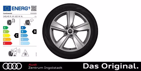 Original Audi A6 Winterkomplettradsatz 5-Arm 19 Zoll Continental WinterContact TS 870 P 245/45 R19 102W XL Original Audi A6 Winterkomplettradsatz 5-Arm 19 Zoll Continental WinterContact TS 870 P 245/45 R19 102W XL