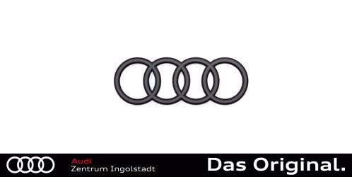 Original Audi Ringe A3 (8Y) A5 (FU) A6 (C9) in Anthrazit für die Front 8B5071801  716