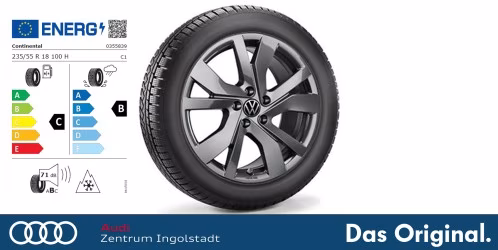 Original VW Tayron/Tiguan 18 Zoll Winterkomplettradsatz "Rockingham" BRIDGESTONE Blizzak 6 SUV 235/55 R 18 104V 7,5J x 18 ET40