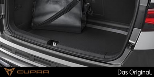 Original SEAT CUPRA Formentor / CUPRA Leon (5D / Sportstourer)  Textilfußmatten Satz Vorne + Hinten mit Kupferstickerei 