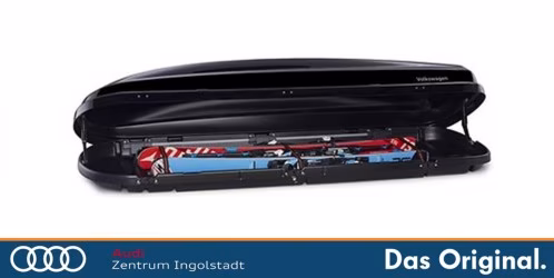 Original VW Dachbox / Dachkoffer Comfort 460 Liter, Schwarz-Hochglanz 000071200AE