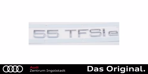 Original Audi 55 TFSI E Schriftzug Chrom 80A853744L 2ZZ