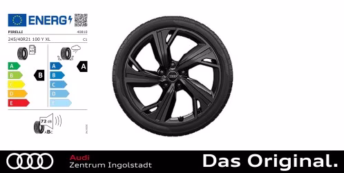 Original Audi A6 e-tron 19 Zoll Sommerkomplettradsatz im 5-Arm-Dynamik mit RS-Schriftzug Pirelli PZERO 245/40 R21 100Y XL 8,5Jx21 ET 46 Original Audi A6 e-tron 19 Zoll Sommerkomplettradsatz im 5-Arm-Dynamik mit RS-Schriftzug Pirelli PZERO 245/40 R21 100Y XL 8,5Jx21 ET 46