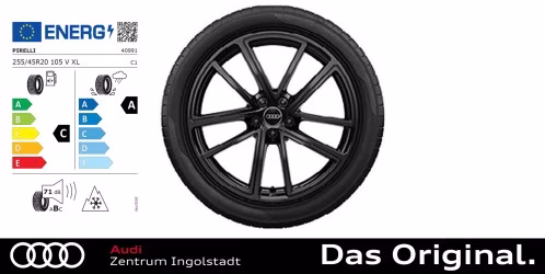 Original Audi Q5 / SQ5 (GU) Winterkomplettradsatz 5-Doppelspeichen mit RS-Schriftzug 20 Zoll Pirelli SCORPION WINTER 2 255/45 R20 105V XL