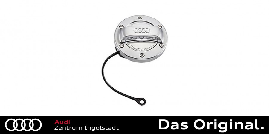 Original Audi Tankdeckel in Aluminiumoptik 8Y0071000