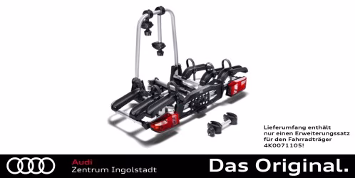 Original Audi Fahrradträger Erweiterungssatz für 3. Fahrrad 4K1071105