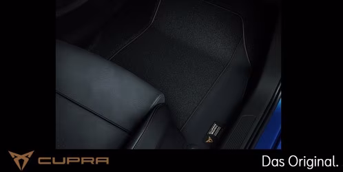 Original SEAT CUPRA Born Textilfußmatten Satz Vorne + Hinten in Schwarz 1EB863011A LOE