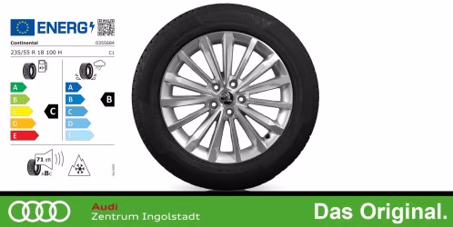 Original SKODA Kodiaq 18 Zoll Winterkomplettradsatz Trinity silber DOT 2021 CONTINENTAL WinterContact TS 870P 235/55 R18 100H 7,0x18 ET43
