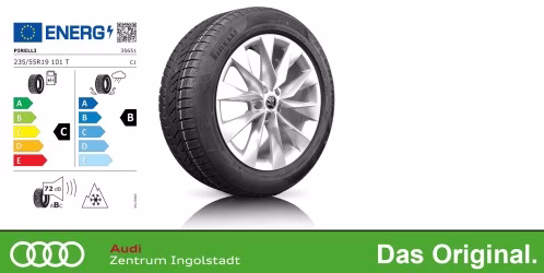Original SKODA ENYAQ iV 19 Zoll Winterkomplettradsatz Crystal silber 235/55 R19 101H Continental TS 850P 8,0x19 ET45