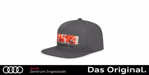 Original Audi quattro 45.4 Snapback Cap, grau 3132500800