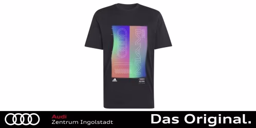 Original Audi Formula One Miami Graphic T-Shirt Men, schwarz M 3132603603