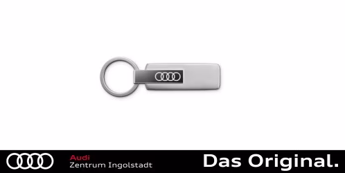 Original Audi Schlüsselanhänger Edelstahl, silber 3182501800