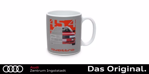 Original Audi quattro 45.4 Tasse, grau 3292500700
