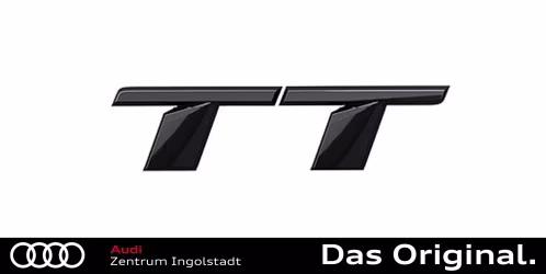 Original Audi TT (FV) Schriftzug in Schwarz für das Heck 8S0071803 Original Audi TT (FV) Schriftzug in Schwarz für das Heck 8S0071803