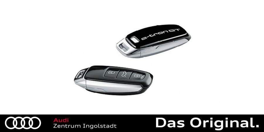 Neu Original Audi Schlüsselblende mit Quattro Schriftzug in Daytonagrau 