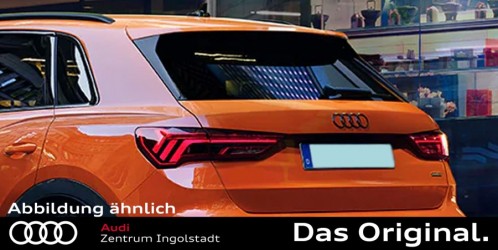 Original Audi Q5 FY Sportback Ringe Emblem Logo Heckklappe schwarz glänzend
