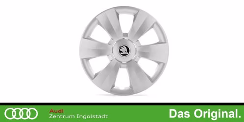 Original Skoda Fabia (III) Radzierkappen / Nabenkappen Satz "Dentro" "6,0J x 15" 6V0071455