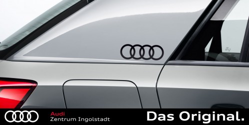 Audi Ringe Aufkleber für hinteres Viertel 