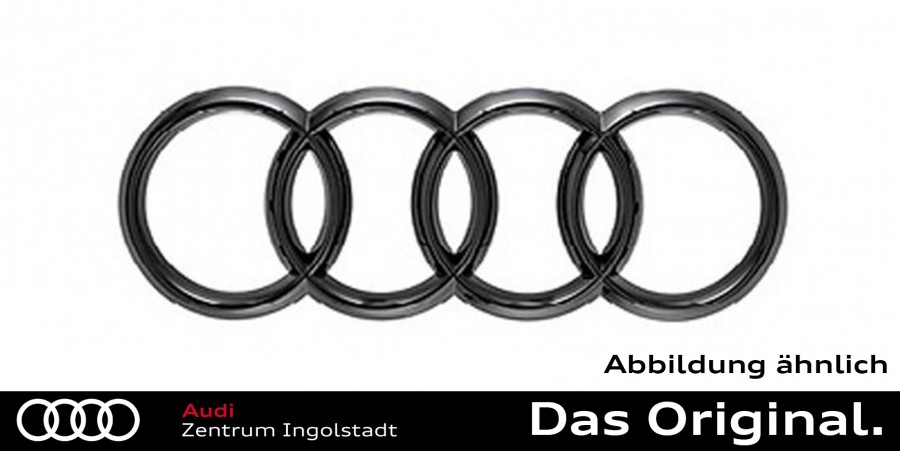 Original Audi Ringe in Schwarz TT/TTS (FV) für die Front 8S0071801