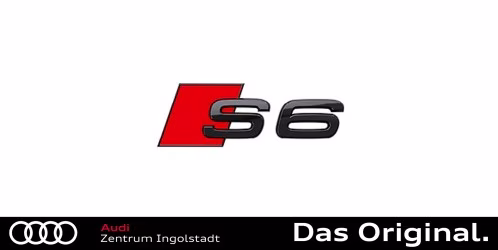 Original Audi S6 Modellbezeichnung in Schwarz für das Heck 4K0071804