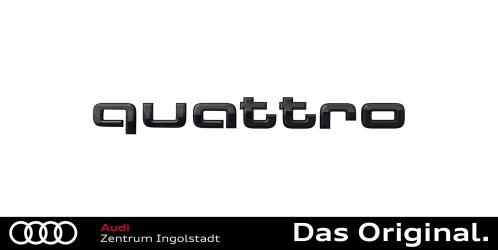 Original Audi Quattro Schriftzug in Schwarz für Audi e-tron / e-tron Sportback 4KE071806 Original Audi Quattro Schriftzug in Schwarz für Audi e-tron / e-tron Sportback 4KE071806