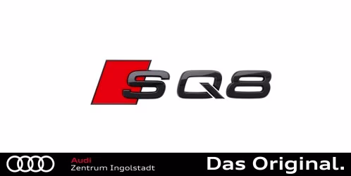 Original Audi SQ8 (4M) Schriftzug in Schwarz für das Heck 4M8071804
