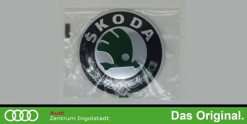 Original Skoda Zeichen Satinschwarz / Melange, für Yeti, 5L0853621  MEL
