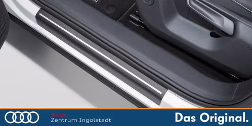 Original VW Tayron Schutzfolie für Einstiegsleiste Schwarz/Silber, vorne und hinten 57L071310  ZMD