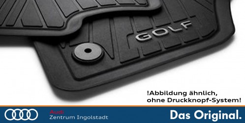 Gummimatten für VW Golf 8 5H 4 teilig Gummifußmatten Qualität schwarz