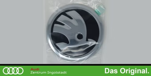 Original Skoda Zeichen Schwarz / Chrom, Fabia/Kamiq/Octavia/Rapid/Scala/Superb/Yeti 3V0853621A FOD