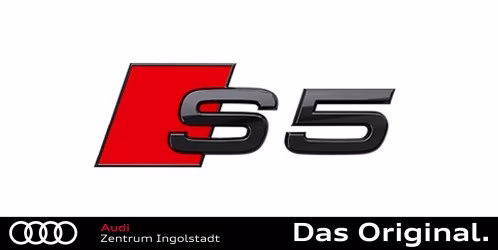 Original Audi S5 (F5) Schriftzug in Schwarz für das Heck 8W6071804