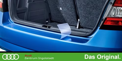 Original SKODA Fabia Combi (III) (ab KW 31/2018) Schutzfolie für Stossfänger hinten, Transparent 6V9061197A