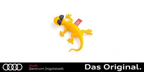 Audi Duftspender/Lufterfrischer + Nachfüllpack Set, Singleframe, gelb,  belebend