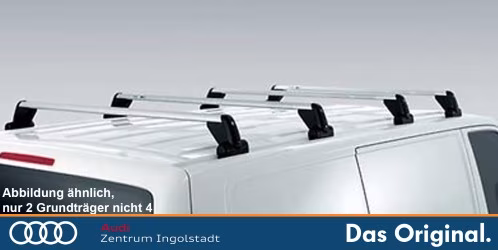 Original VW T5 / T6 Grundträger / Dachträger-Satz, nicht für Fahrzeuge mit Dach-Befestigungsschiene 7H0071126