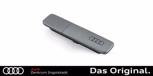 Original Audi Design Duftspender, platingrau, 85B087009