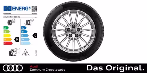 Original Audi A5 (F5) Cabriolet / Coupe / Sportback Winterkomplettradsatz 15-Speichen 17 Zoll 225/50 R17 98H XL Conti Winter Contact TS850P AO Original Audi A5 (F5) Cabriolet / Coupe / Sportback Winterkomplettradsatz 15-Speichen 17 Zoll 225/50 R17 98H XL Conti Winter Contact TS850P AO