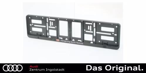 Original Audi Kennzeichenhalter Satz Vorne + Hinten "Audi Oval + Vorsprung durch Technik" A16-2285 Original Audi Kennzeichenhalter Satz Vorne + Hinten "Audi Oval + Vorsprung durch Technik" A16-2285