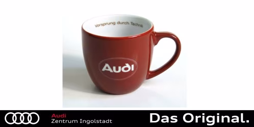 Original Audi Tasse "Audi Oval - Vorsprung d. Technik" A8-8053 Original Audi Tasse "Audi Oval - Vorsprung d. Technik" A8-8053