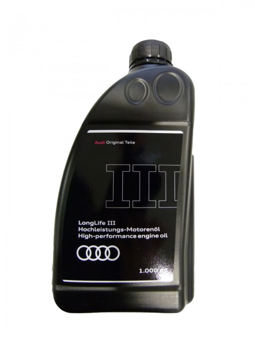 Original Audi Motoröl Longlife 3 5W30 1 Liter 50400/50700 GAU052195M2 Shop Audi Zentrum Original Audi Motoröl Longlife 3 5W30 1 Liter 50400/50700 GAU052195M2 Shop Audi Zentrum