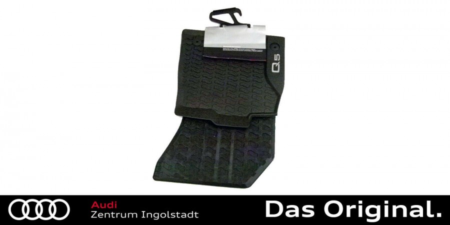 Original Audi Q5 hinten Gummifußmatten Matte Allwetterfußmatten Satz vorn FY