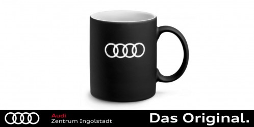 Tasse mit Print Mein Papa fährt Audi weiss