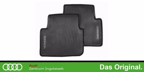 Original Skoda Scala Gummifußmatten Satz Hinten 657061512